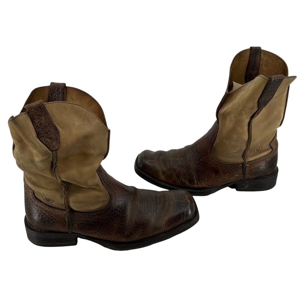 Ariat Rambler Mens Brown Leather Western Square Cowboy Boots 10002317 Size 11 D